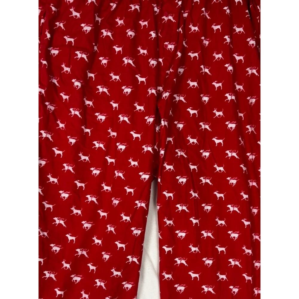 Victoria's Secret PINK XXL Red White Holiday Dog Print Lounge Pajama Pants - Picture 8 of 12